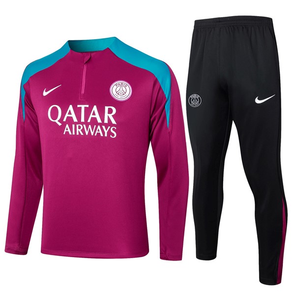 Sudadera De Training PSG 2024 2025 Purpura Rojo 3